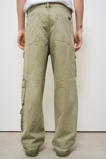 Pantalone uomo cargo verde - 4