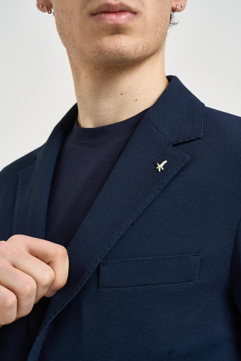 Giacca uomo monopetto blu navy - 3
