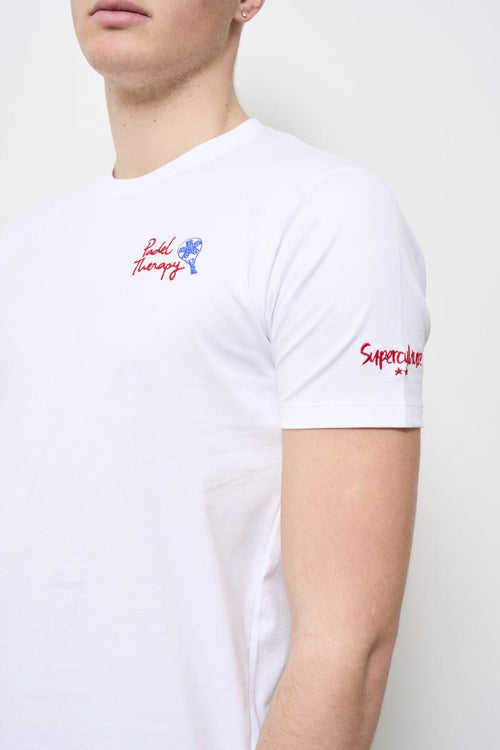 T-shirt uomo girocollo bianca - 2