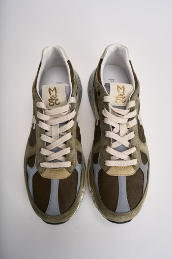 Sneakers uomo Mase in suede verde - 6