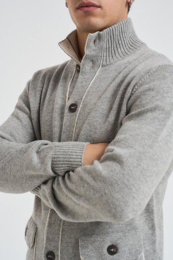 Cardigan uomo con bottoni - 3