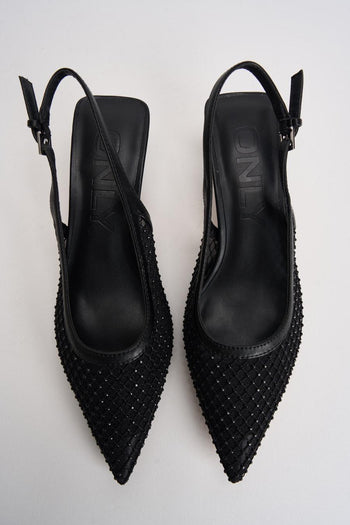 Slingback donna in rete nera - 5