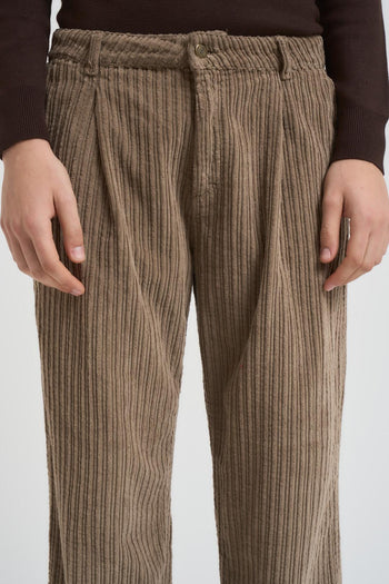 Pantalone uomo a coste fango - 4