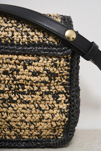 Raffia effect women's bag - 5