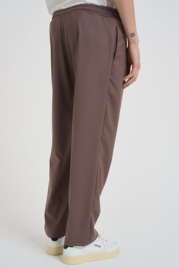 Pantalone uomo con elastico tortora - 3