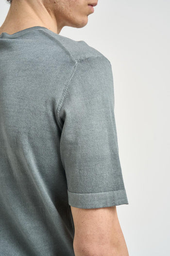 T-shirt uomo in maglia grigia - 4
