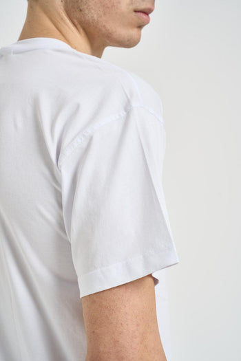 T-shirt uomo girocollo bianca - 4