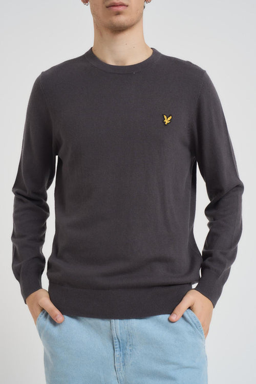 Maglia uomo girocollo grigio scuro