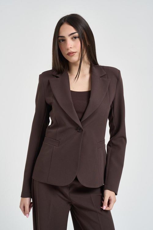 Giacca donna monopetto moro - 2