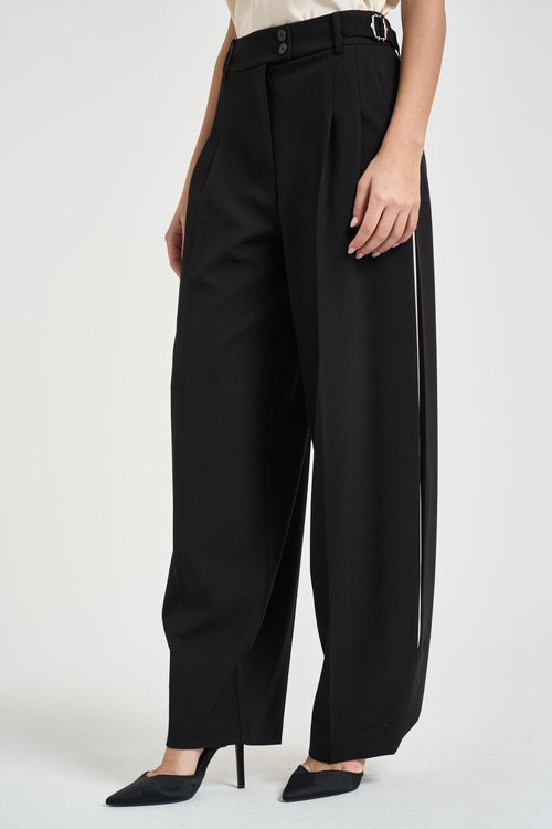 Pantalone donna a palazzo nero - 2