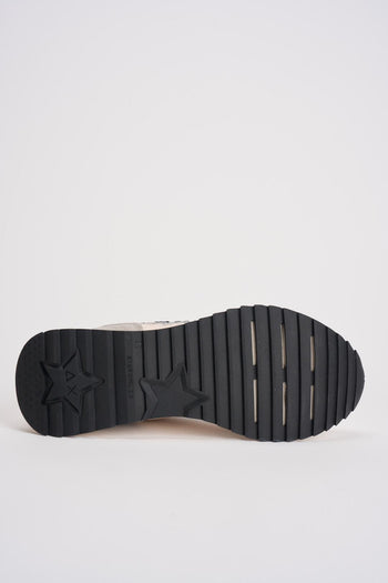 Sneakers donna bianche e grigie con glitter - 9