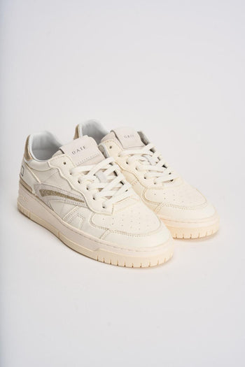 Sneakers donna Torneo bianche e oro - 3