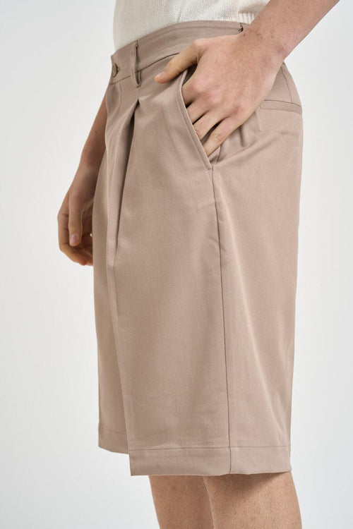 Bermuda uomo loose fit beige - 2