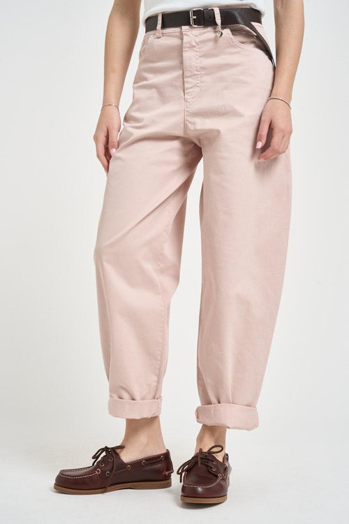 Pantalone donna balloon rosa cipria
