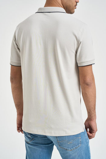 Polo uomo grigio chiaro - 3