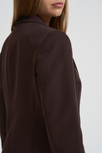 Giacca donna monopetto marrone - 7