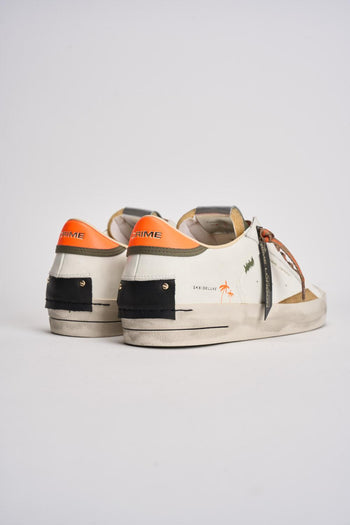 Sneakers uomo bianche e arancioni - 7