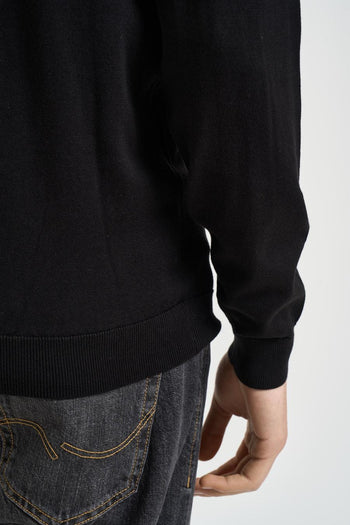 Maglia uomo girocollo nera - 5