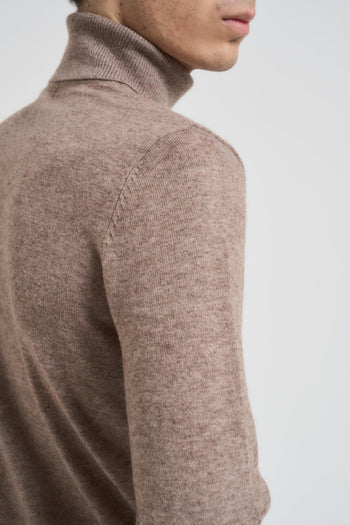 Maglia uomo collo alto tortora - 3