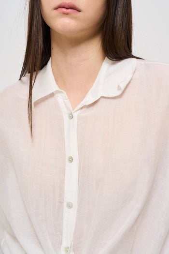 Camicia donna leggera bianca - 3