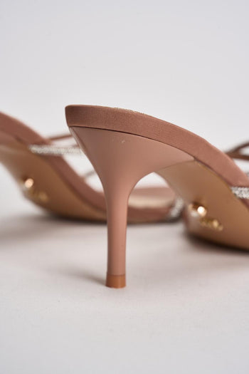 Sandali donna con strass argento e rosa - 7