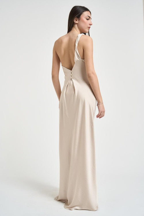 Abito donna lungo ecru - 2