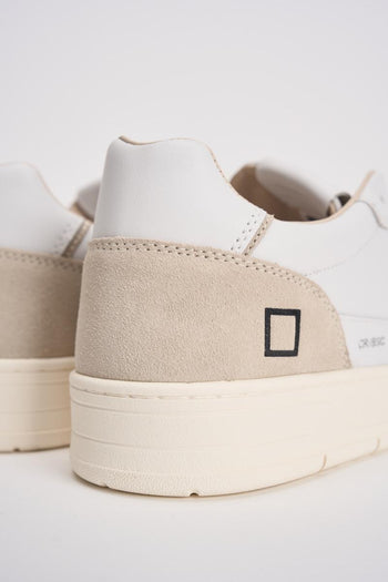 Sneakers uomo Court bianche e beige - 7