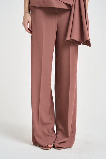 Completo donna top e pantalone malva - 5