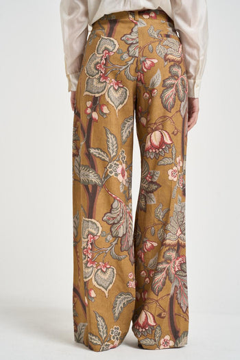 Pantalone donna a palazzo floreale - 3