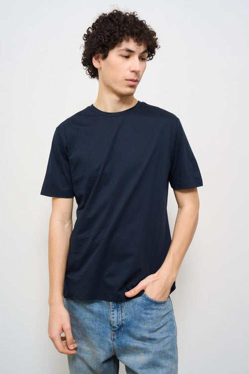 T-shirt uomo girocollo blu