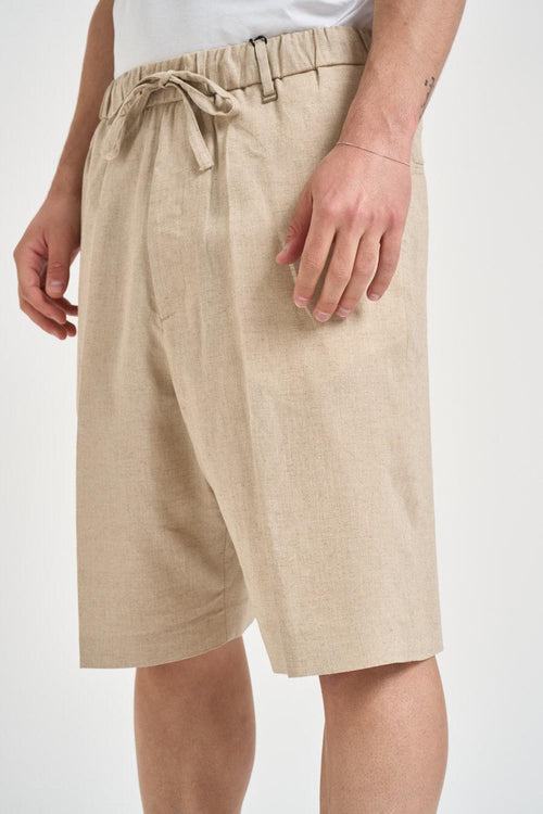 Bermuda uomo beige - 2