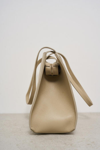 Beige women's shoulder bag - 3