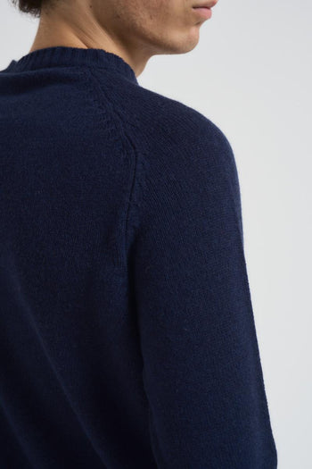 Maglia uomo girocollo blu - 4