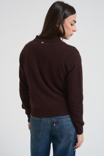 Polo donna in maglia moro - 3