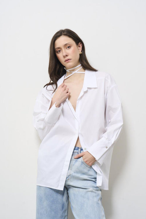 Camicia donna over bianca - 2