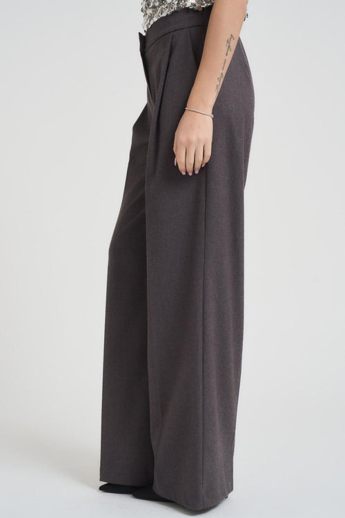 Pantalone donna a palazzo grigio - 2