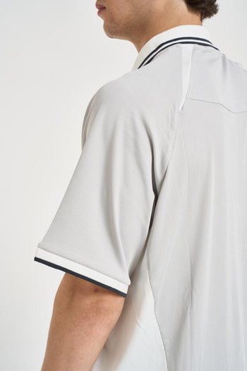 Polo uomo sportiva Football grigio - 4