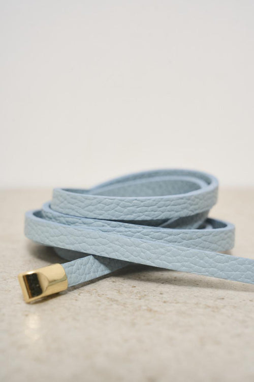 Light blue women's belt