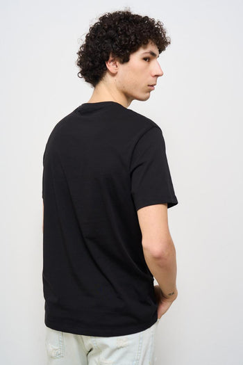 T-shirt uomo girocollo nera - 4