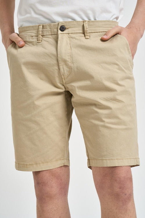 Bermuda uomo in cotone beige
