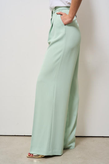 Pantalone donna a palazzo menta - 3