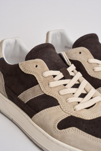 Sneakers uomo Court marrone e grigio - 5