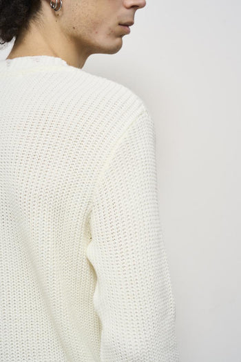 Maglia uomo girocollo bianca - 7