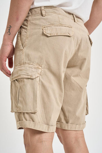 Bermuda uomo cargo beige - 4