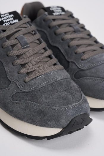 Sneakers uomo in suede grigie - 4