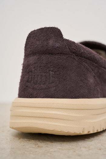 Mocassino uomo in suede marrone - 7