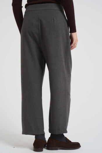 Pantalone donna balloon grigio scuro - 3