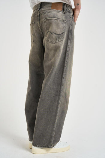 Jeans uomo in denim grigio - 4