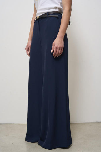 Pantalone donna a palazzo blu - 3