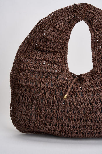 Borsa donna in rafia testa di moro - 3